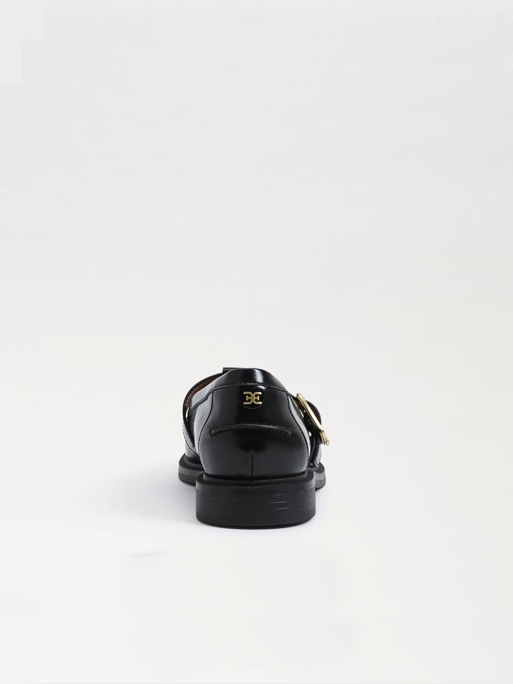 Sam Edelman Elaina T-Strap Buckle Loafer Black Leather