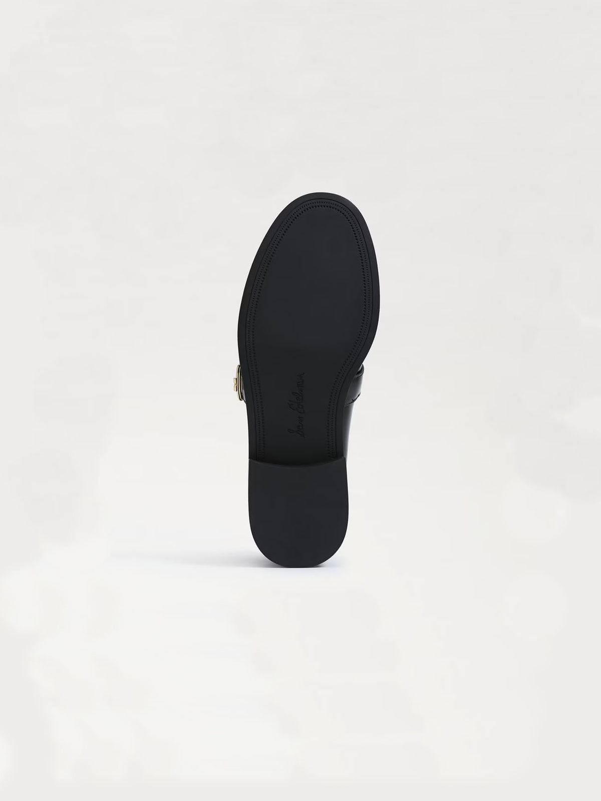 Sam Edelman Elaina T-Strap Buckle Loafer Black Leather