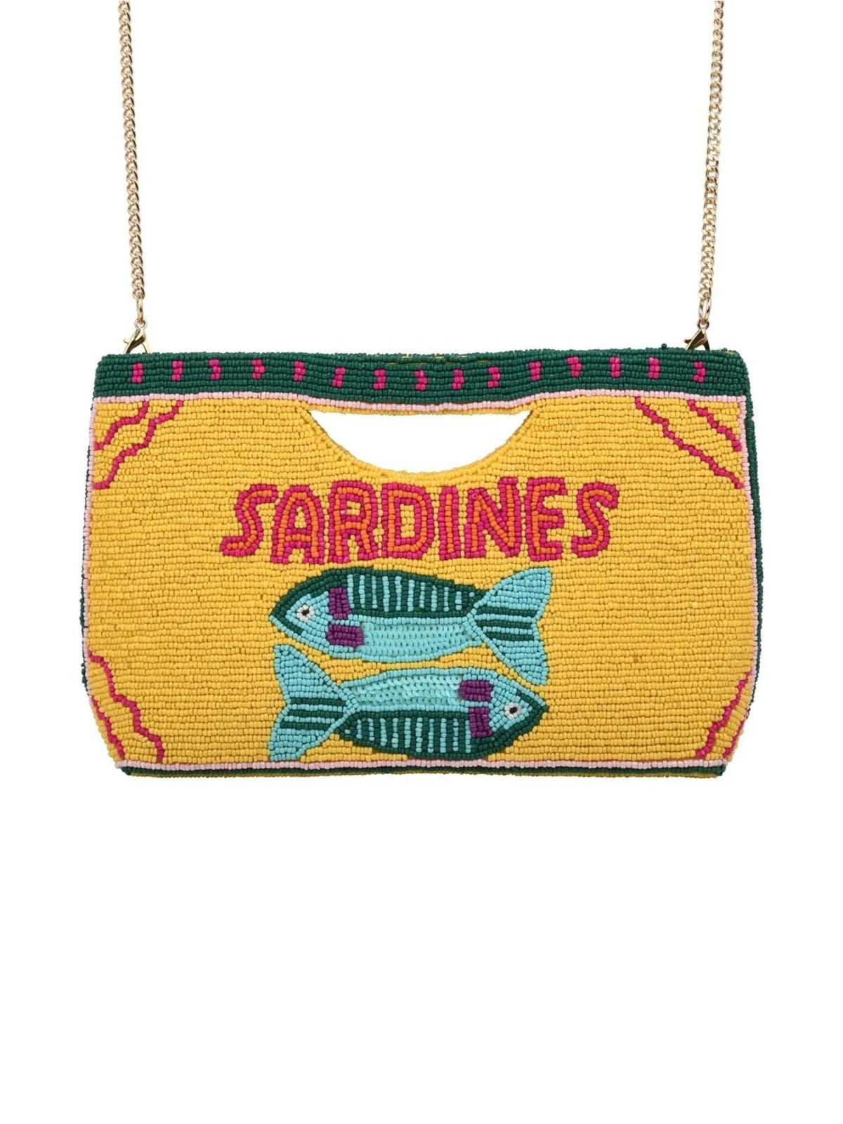Sardines Half Moon Clutch