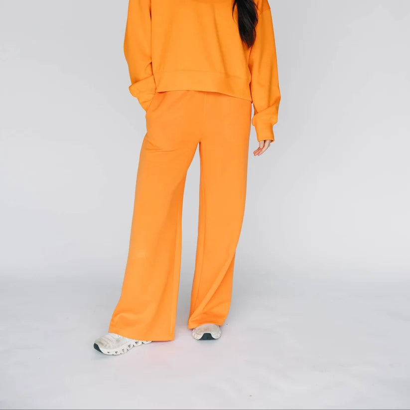 Scarlet and Gold The Ava Airy Pants Bright Orange