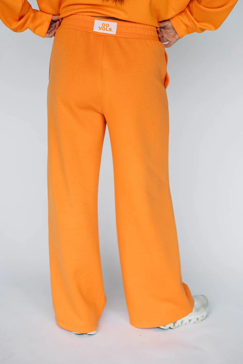 Scarlet and Gold The Ava Airy Pants Bright Orange