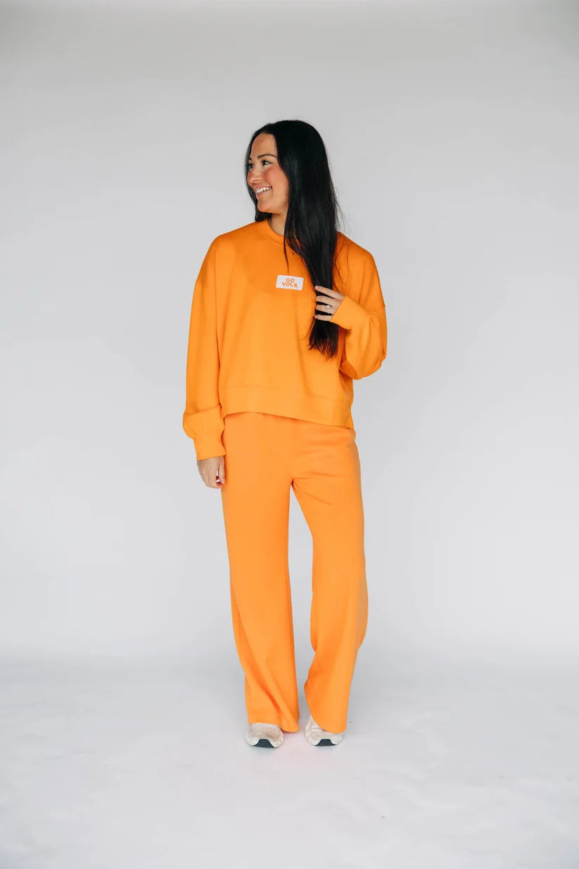 Scarlet and Gold The Ava Airy Pants Bright Orange