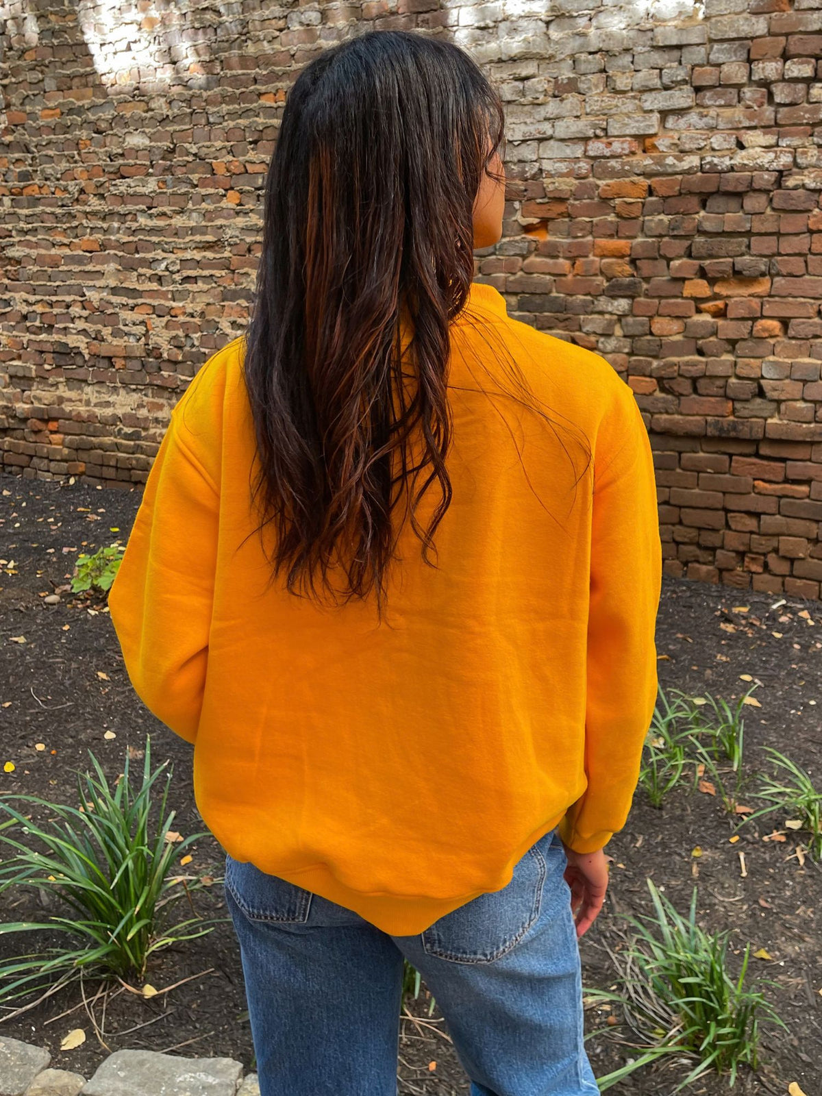  The Mallory Vols Gingham Mock Neck