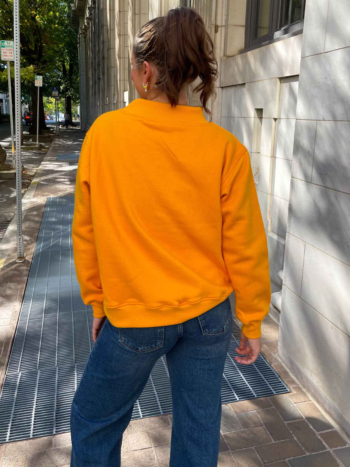 The Mallory Vols Gingham Mock Neck