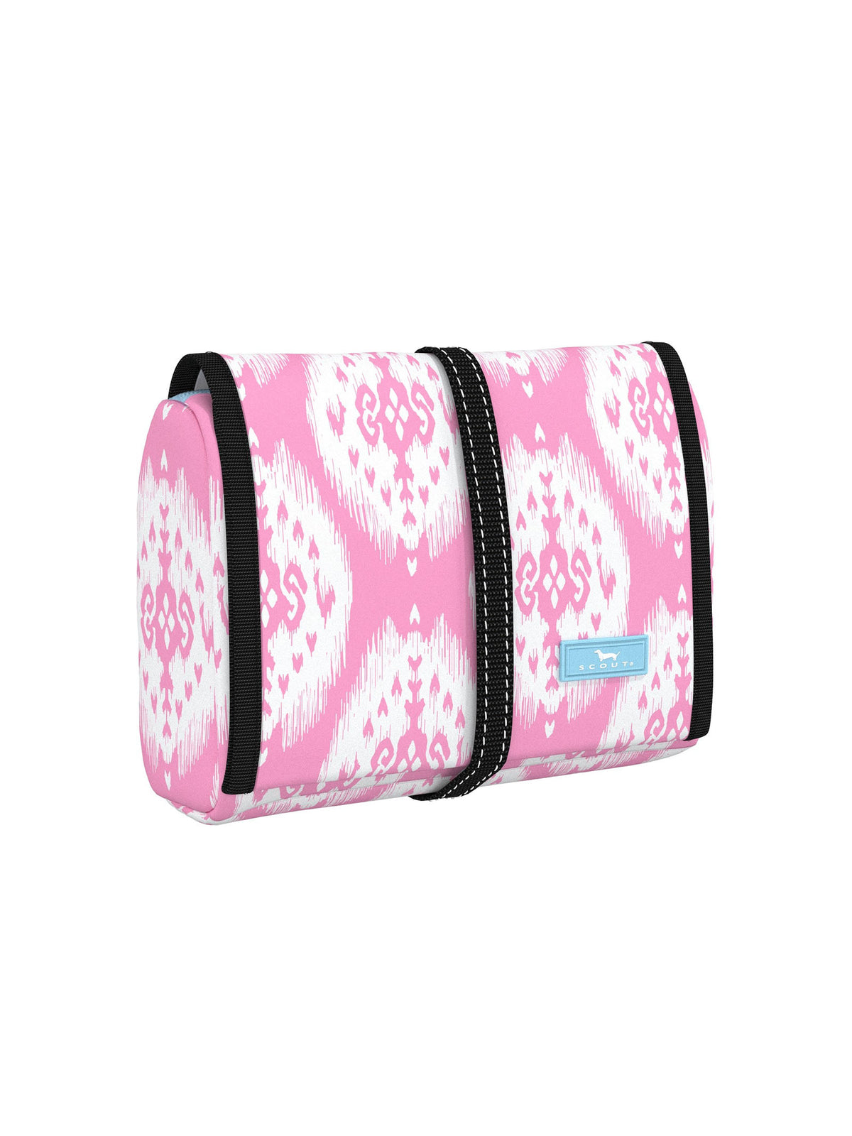 SCOUT beauty burrito hanging toiletry bag in ikant belize print