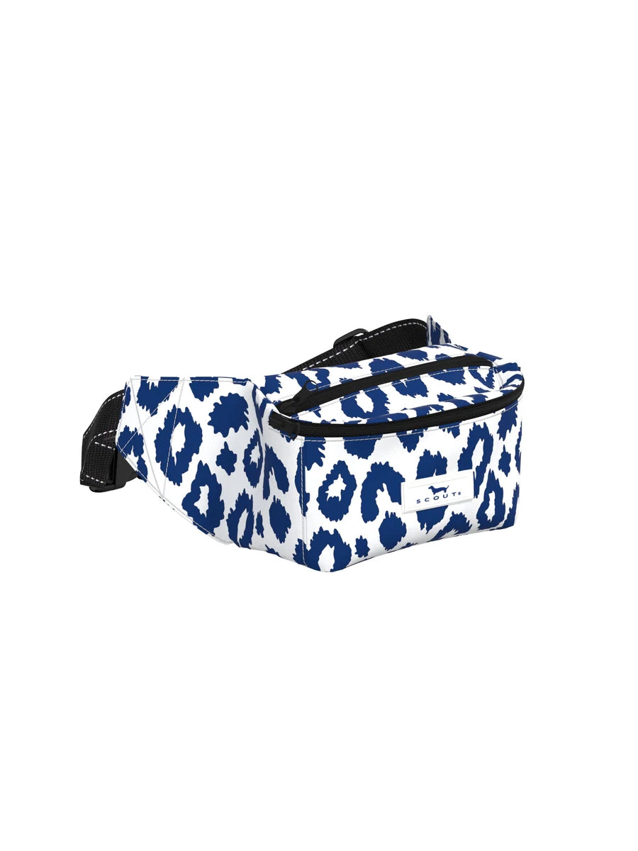 scout hipster fanny pack in pawdon me