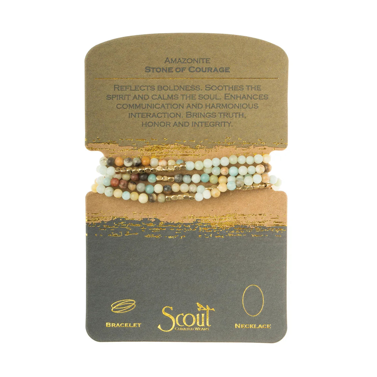 Scout Curated Wears Stone Wrap Amazonite Gold