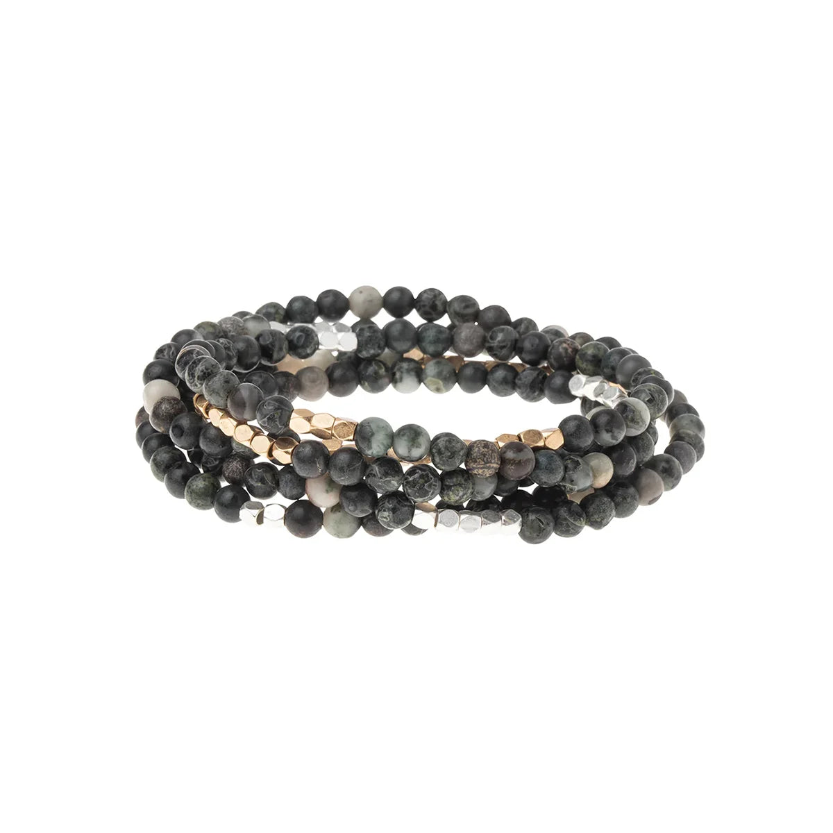 Scout Curated Wears Stone Wrap Kambaba Jasper Silver Gold
