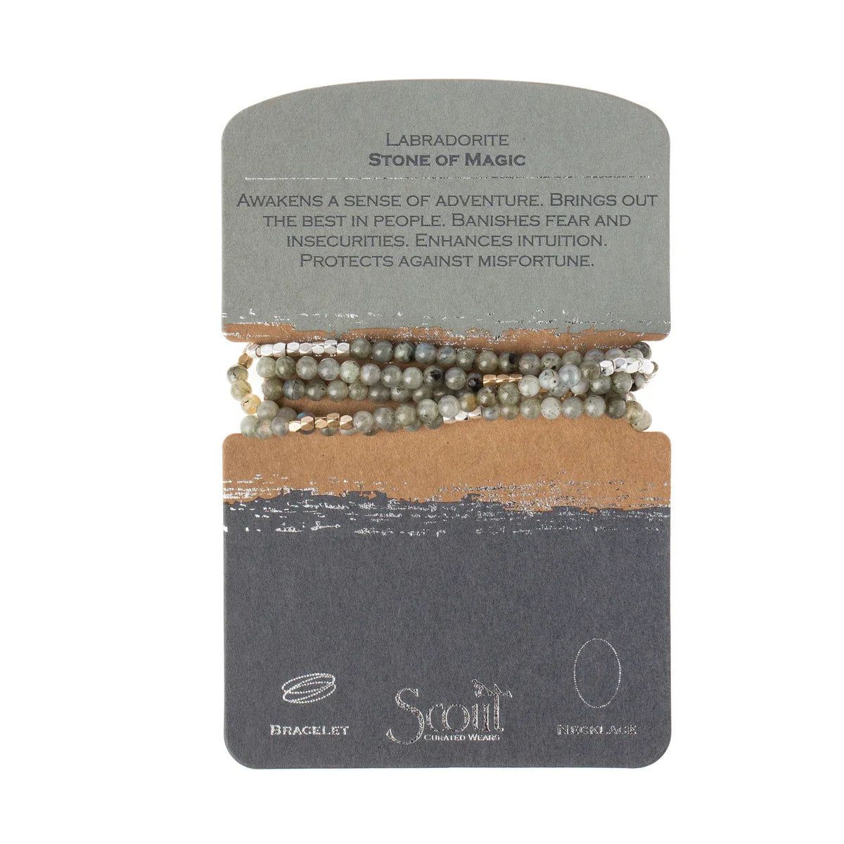 Scout Curated Wears Stone Wrap Labradorite Silver Gold