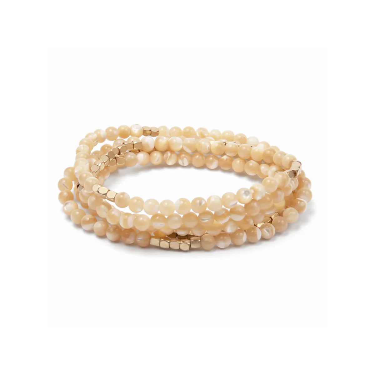 Scout Curated Wears Stone Wrap Mother of Pearl Gold