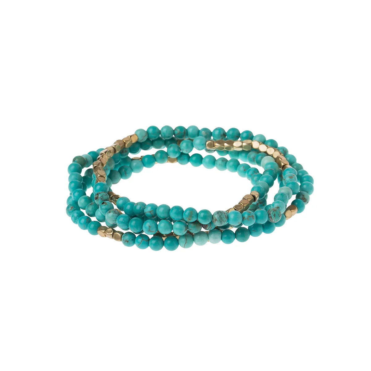 Scout Curated Wears Stone Wrap Turquoise Gold