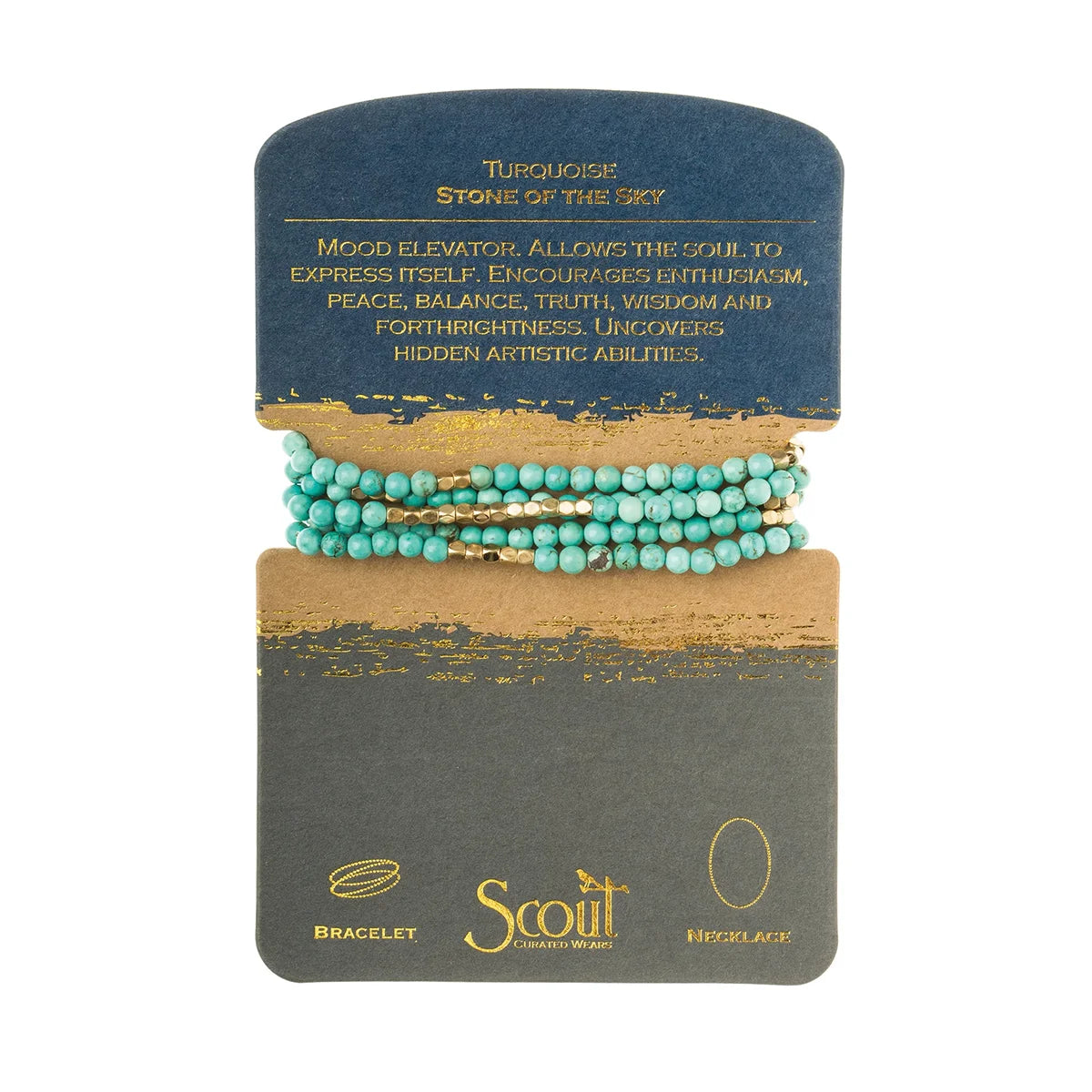 Scout Curated Wears Stone Wrap Turquoise Gold