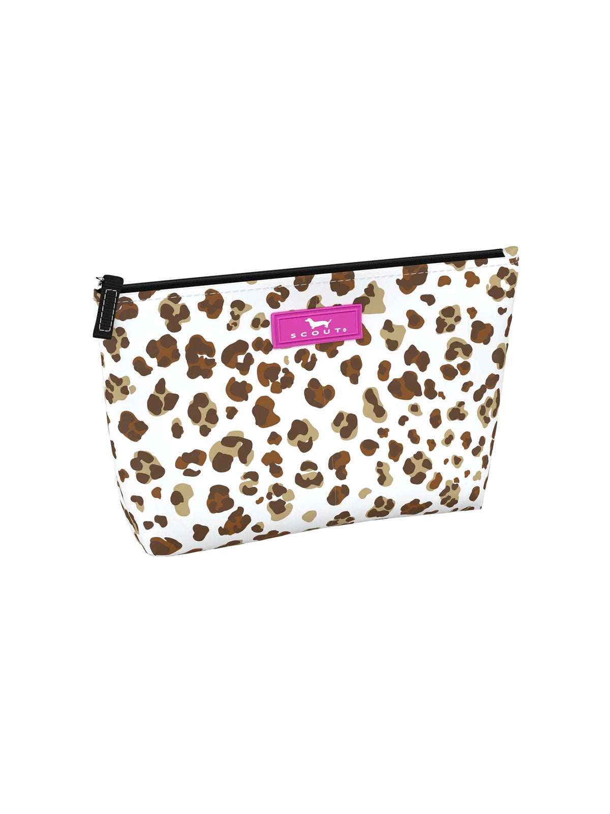scout twiggy makeup bag in faux paws