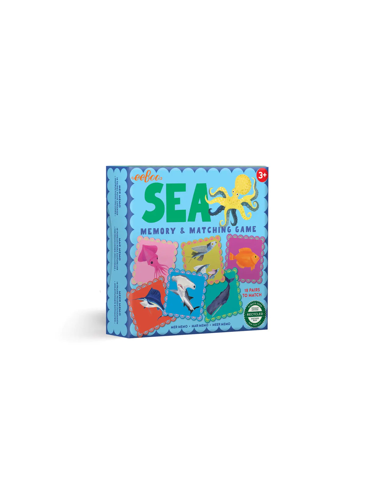 sea memory and matching game for kids