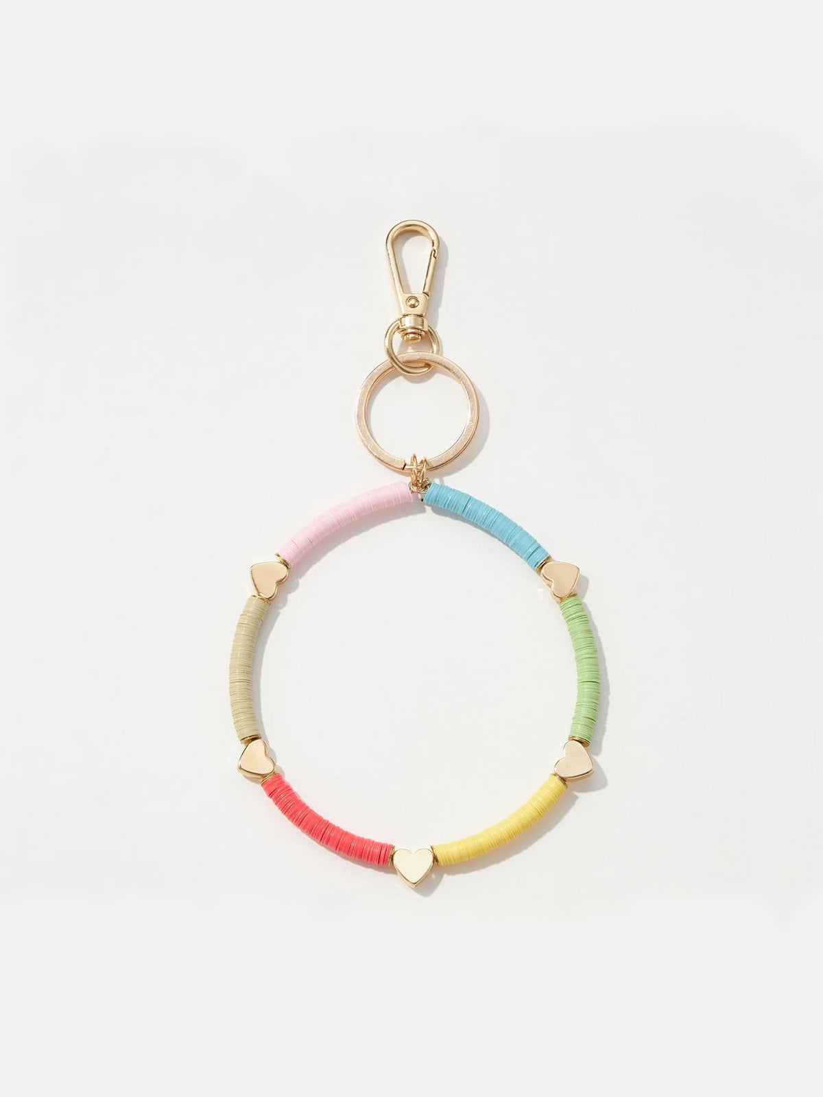 colorful sequin key ring bracelet multicolor