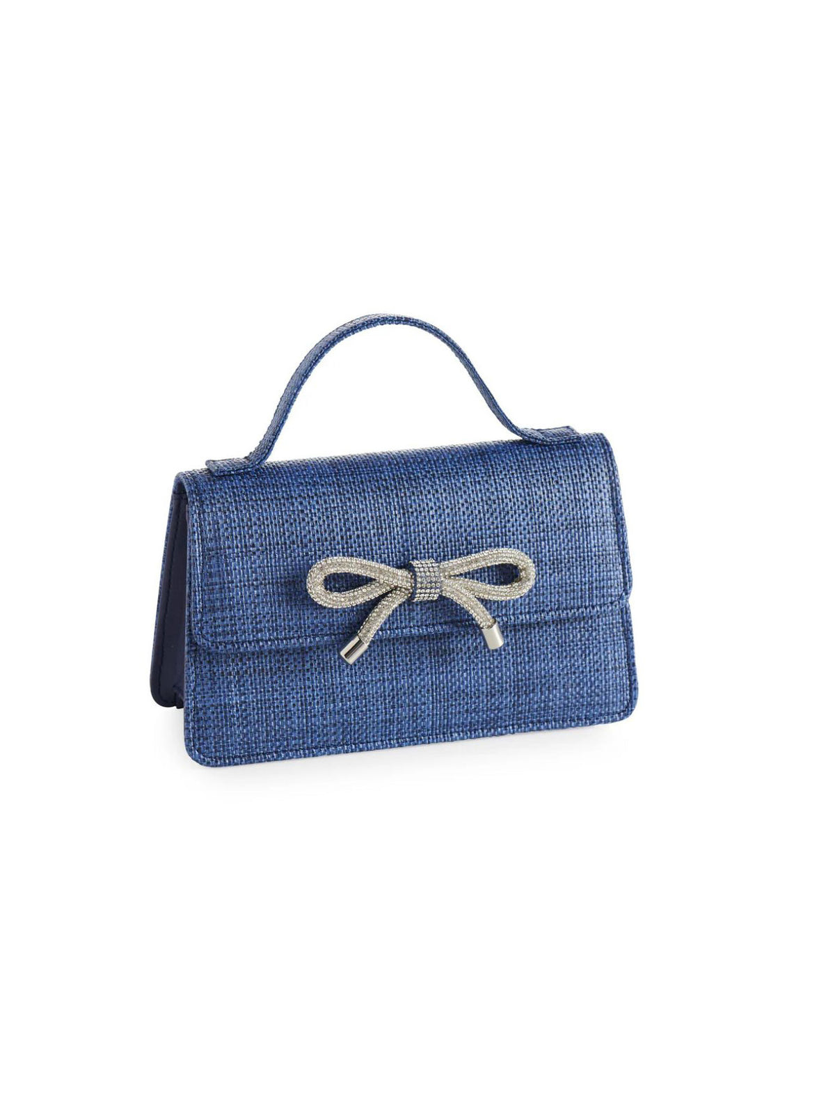 shiraleah Bowie Straw Mini Bag in navy