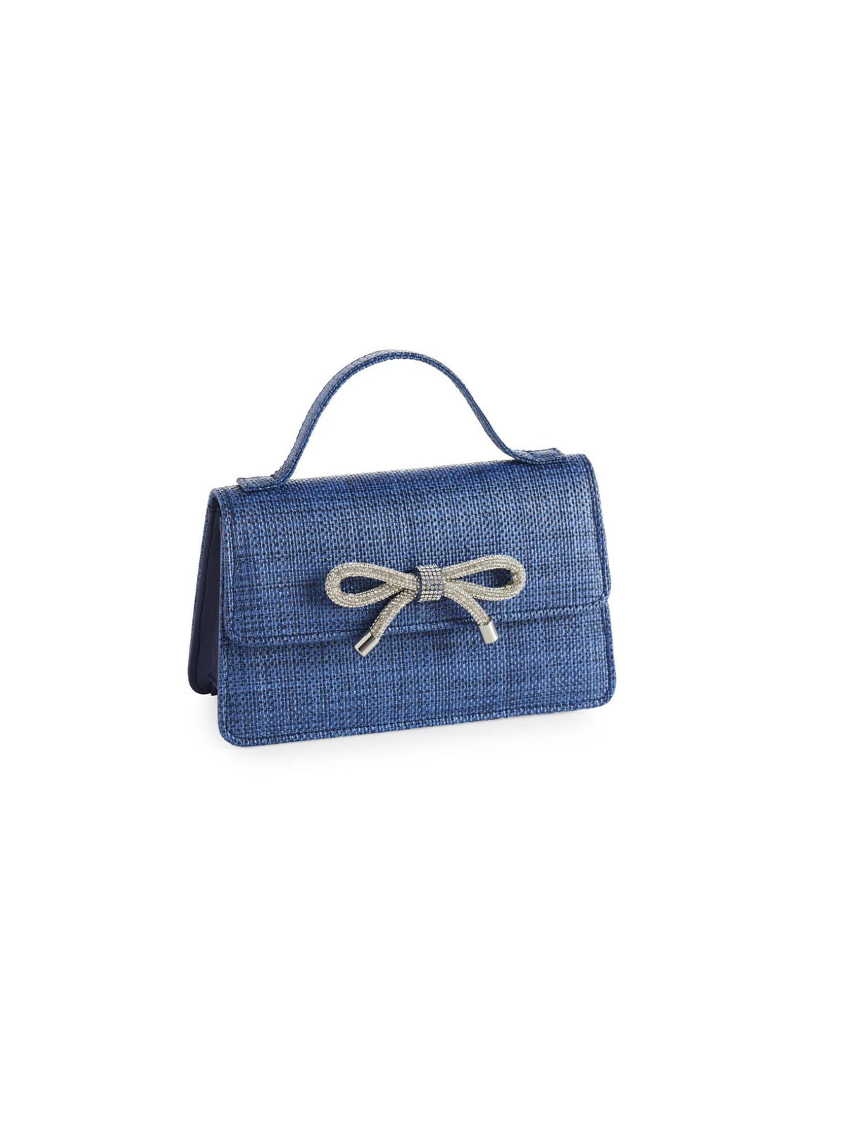 shiraleah Bowie Straw Mini Bag in navy