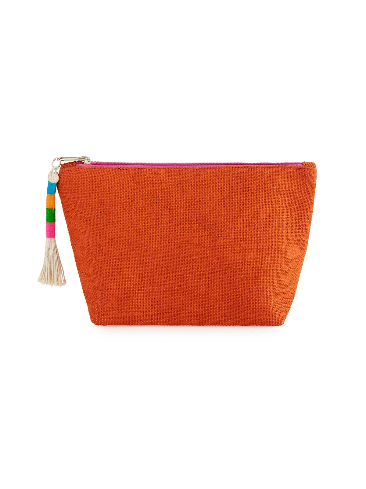 Shiraleah Cutie Jute Zip Pouch Orange