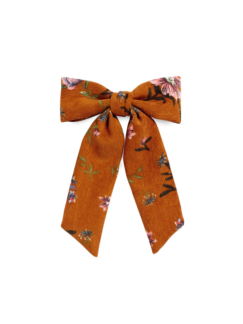 Shiraleah Floral Bow Clip Rust