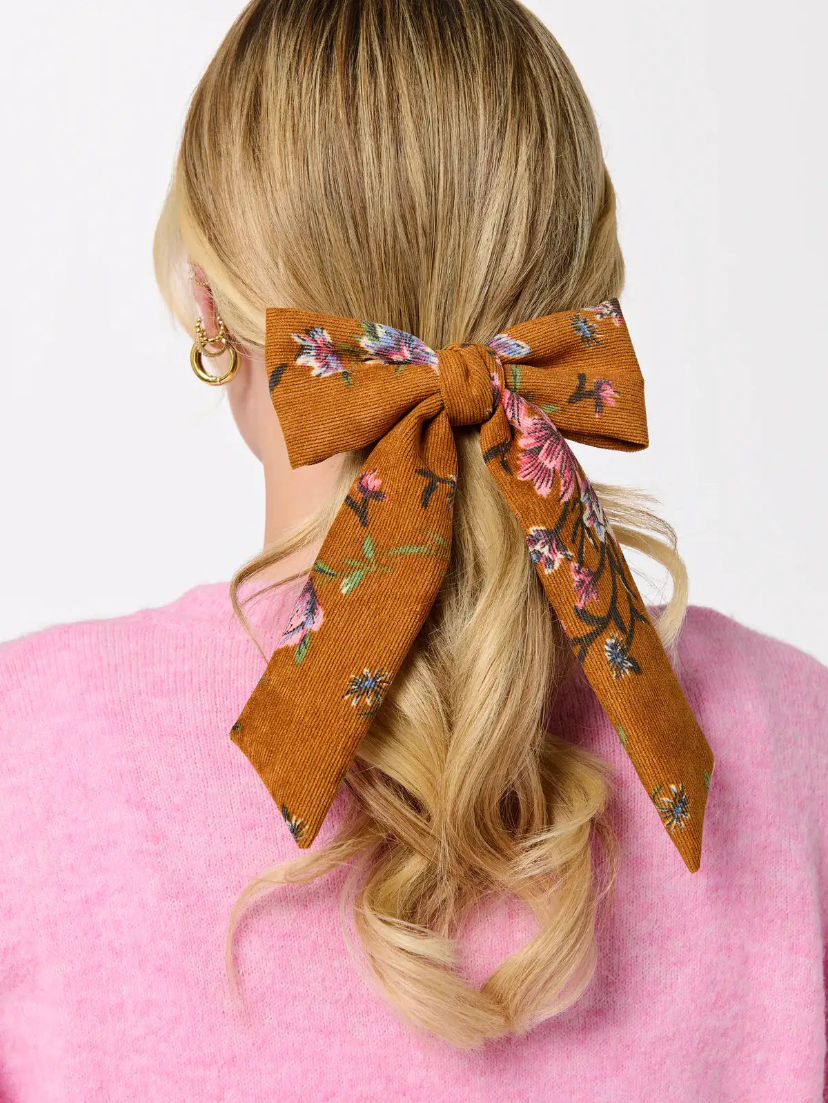 Shiraleah Floral Bow Clip Rust