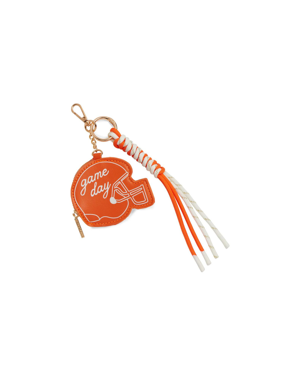 Orange Helmet Bag Charm