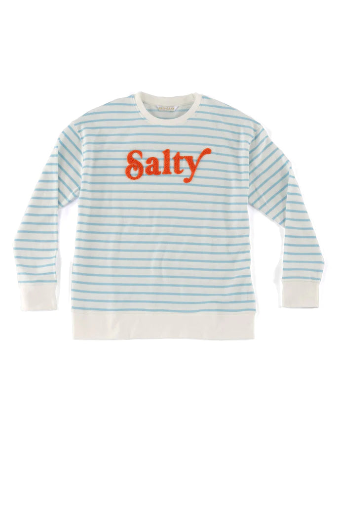 shiraleah salty sweatshirt in multi-front view