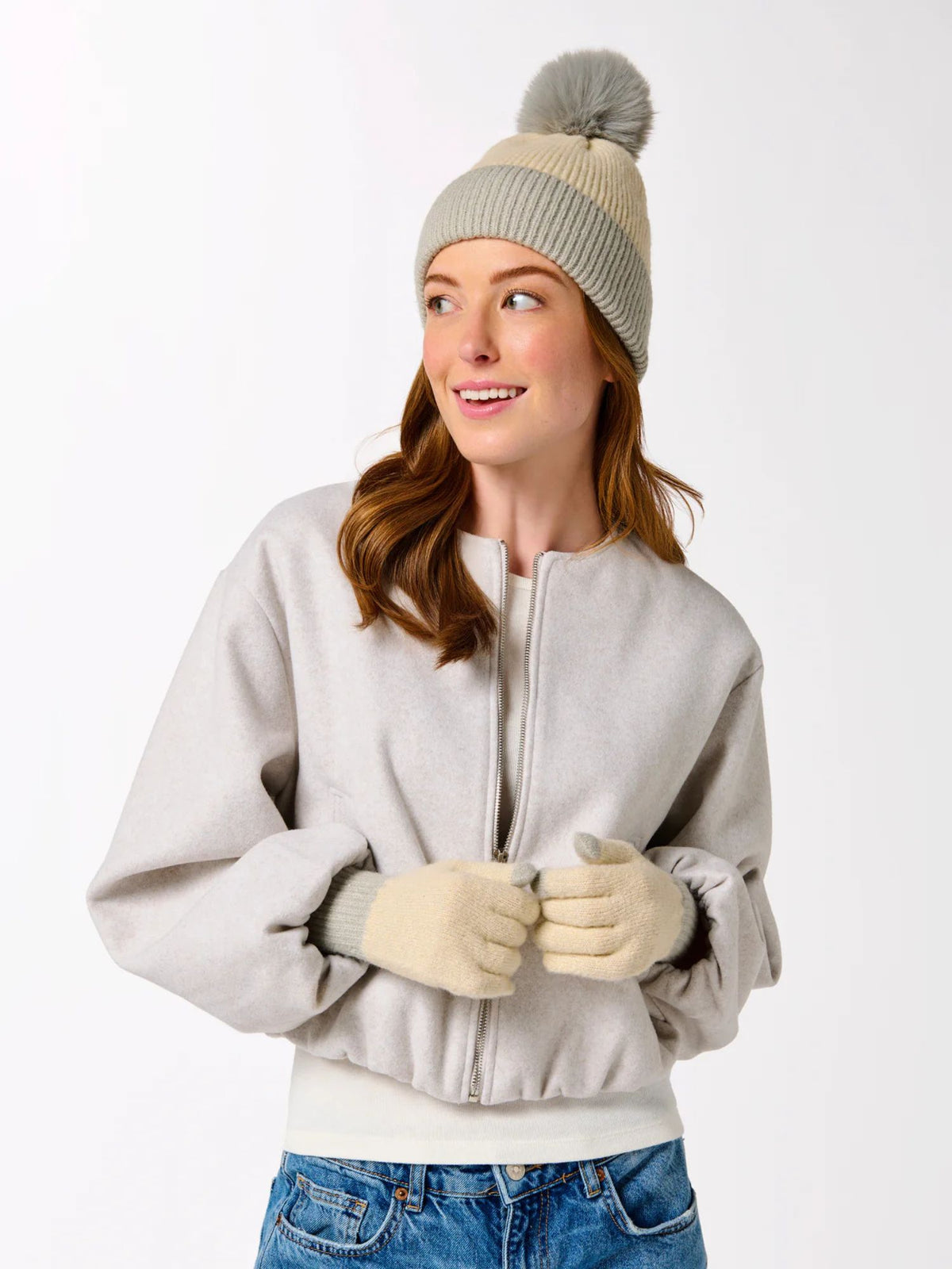 Tinsley Touchscreen Gloves oatmeal 