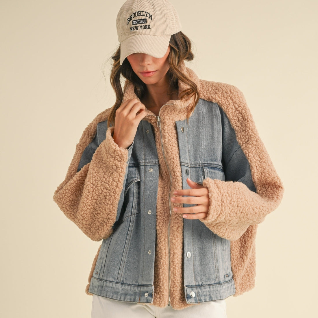 shop fall fashion coats and jackets at bliss knoxville fleece and denim jacket