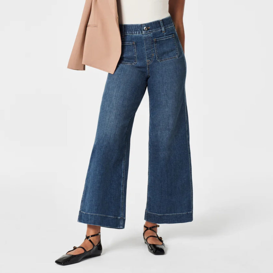 shop fall fashion jeans at bliss knoxville wide leg cropped denim jeans