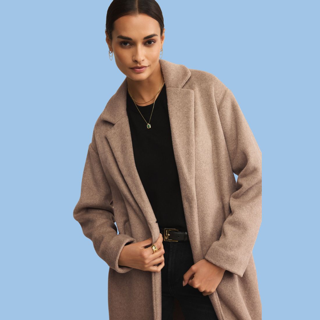 Shop New Arrivals for Winter at Bliss Knoxville. Cold-Weather Fashion Clothing New Arrivals. Z SUPPLY Mason Luxe Coat Smokey.