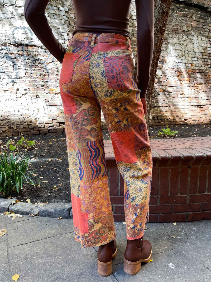 Signature Patch Print Pants