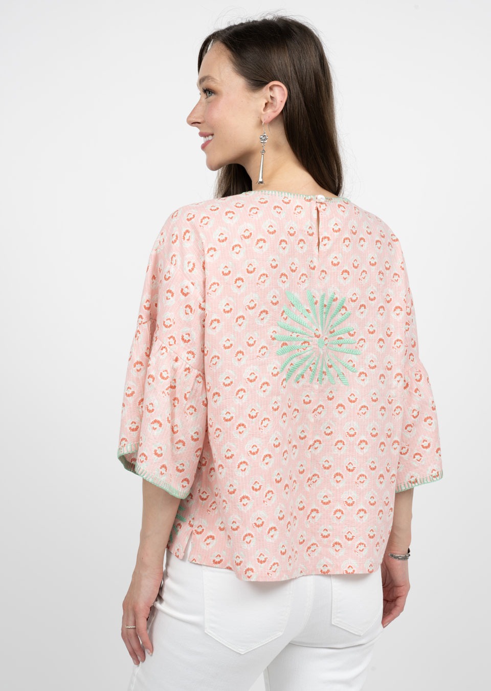 sister mary elena top in pink 