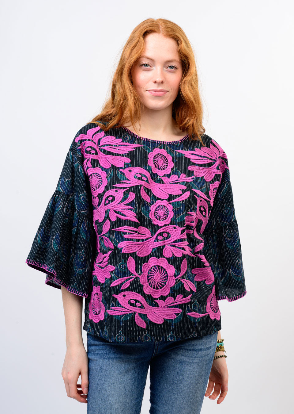 sister mary enya top navy 