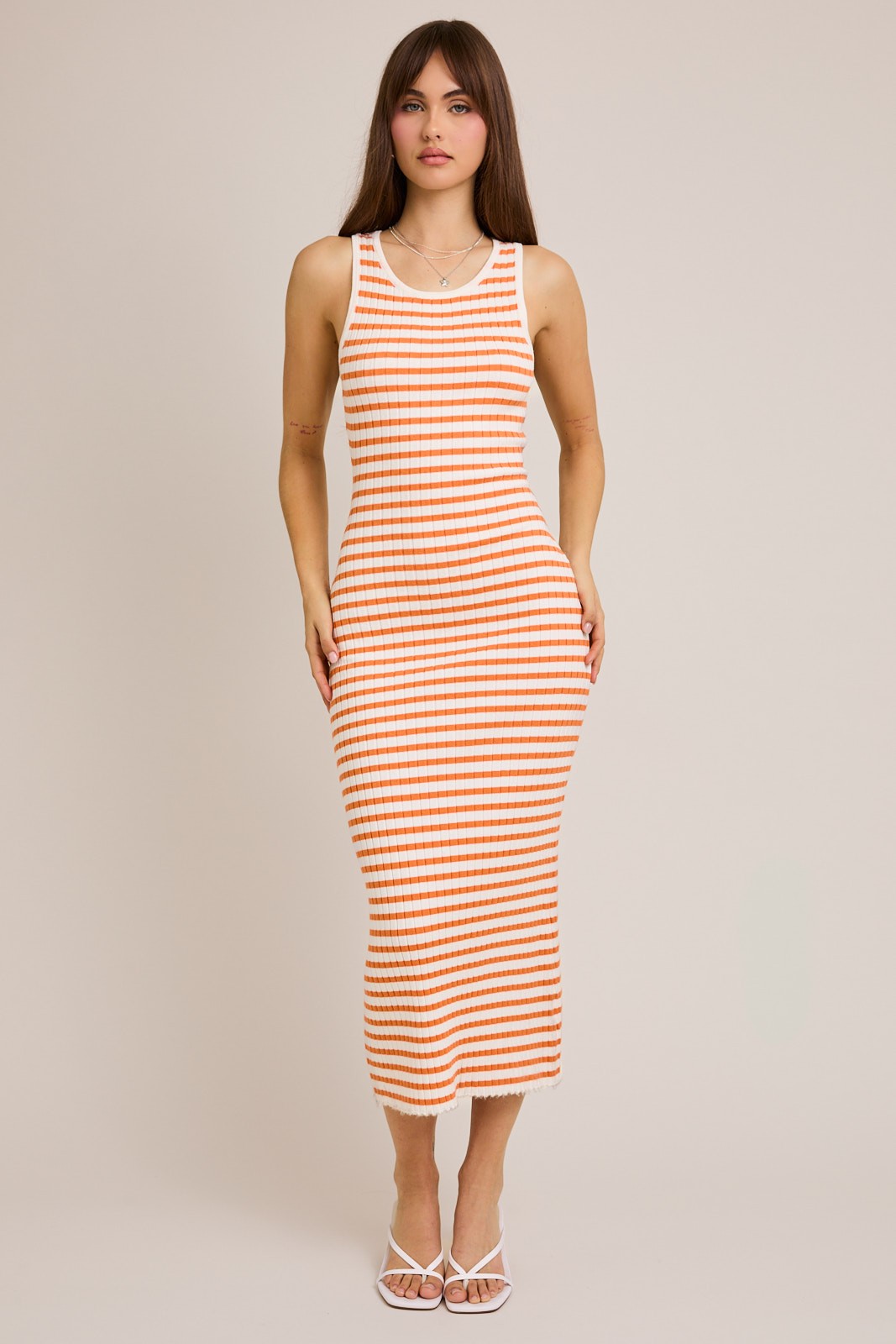 Game Day Stripes Sweater Dress
