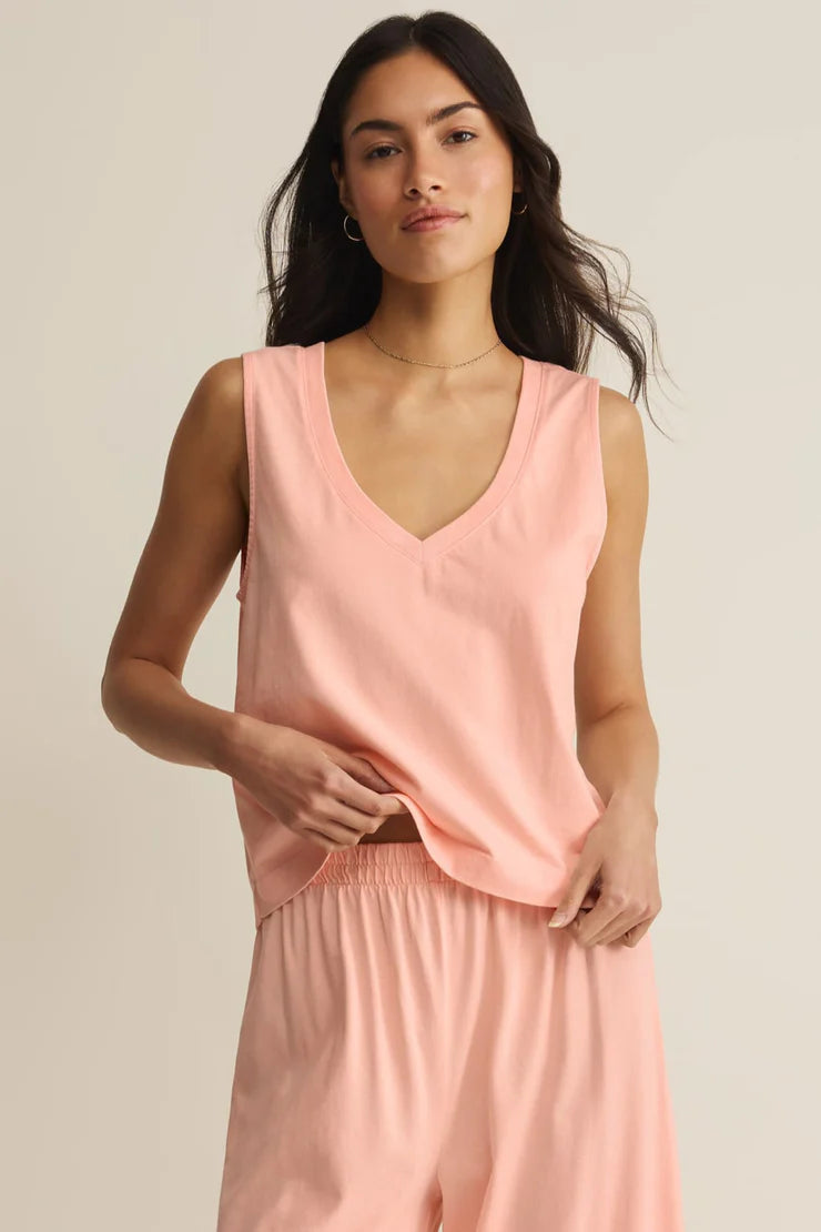 Z SUPPLY Sloane V-Neck Cotton Jersey Tank