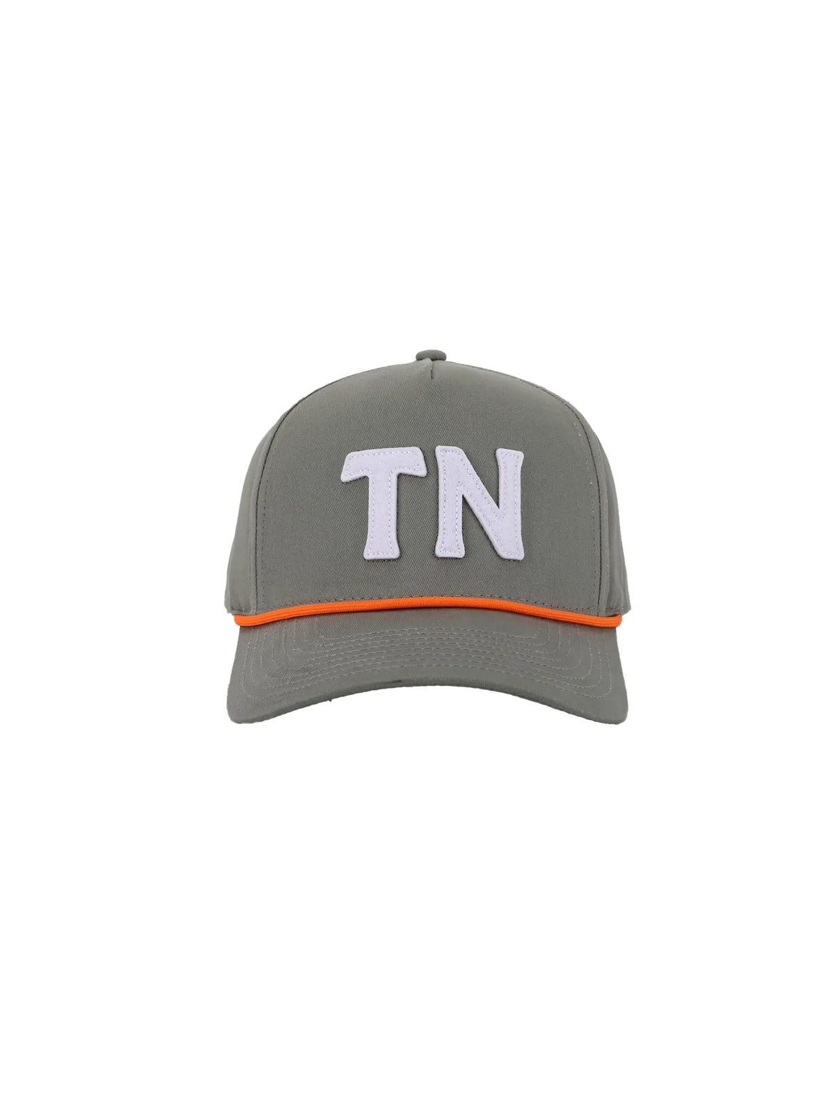 smokey grey tennessee tn hat with orange and white