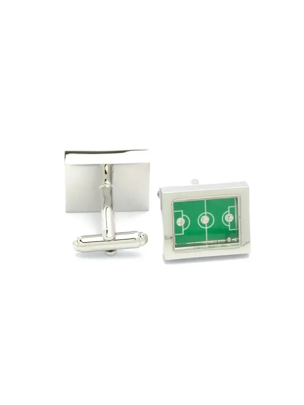 soccer field game cufflinks for men rescued style