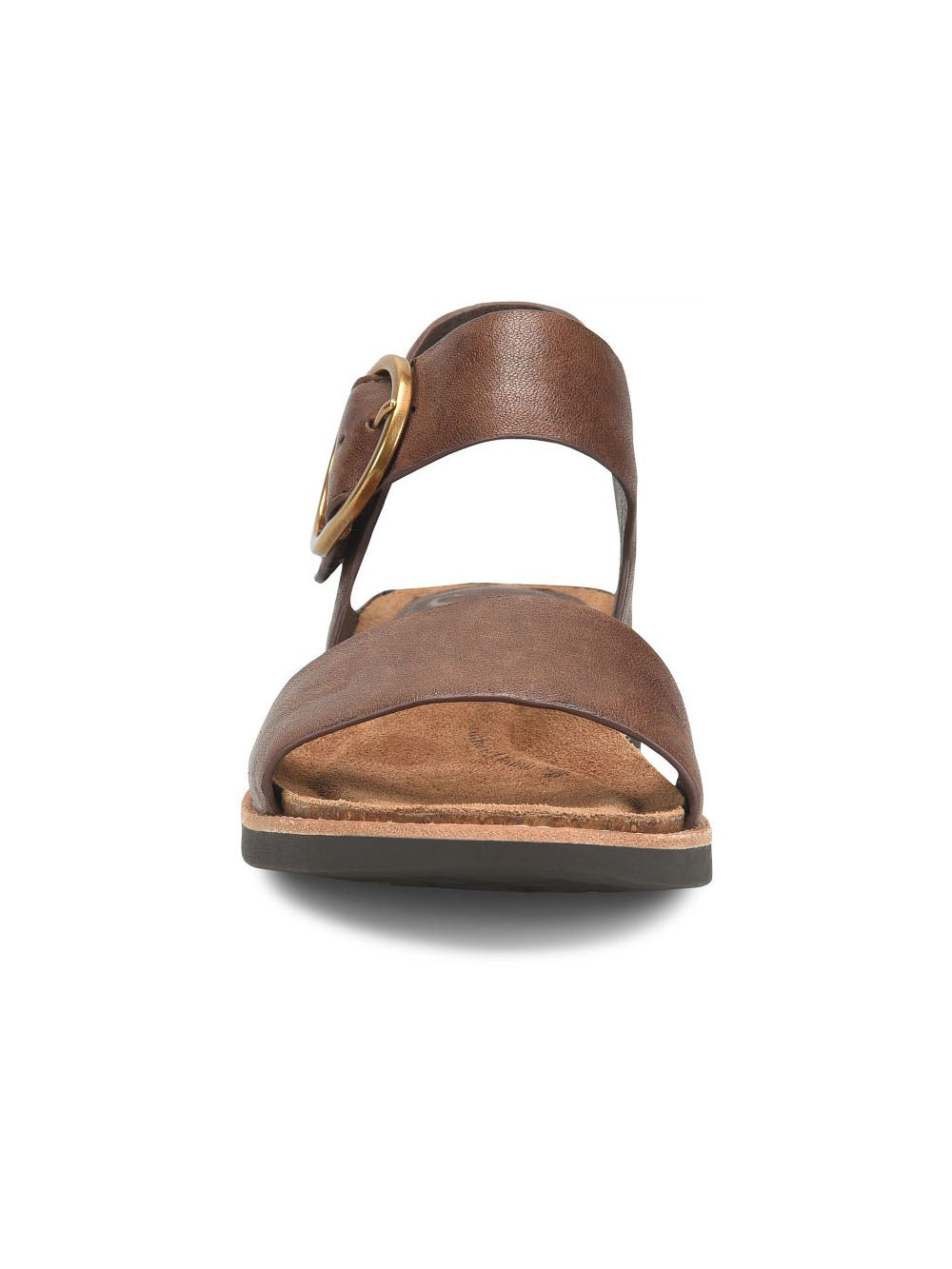 sofft shoes bali hook loop strap sandal in cocoa brown