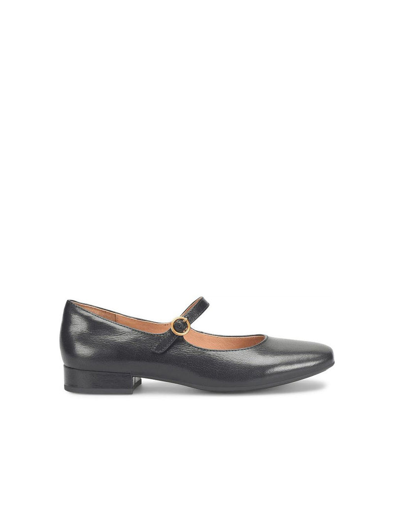 Sofft Elsey Square Toe Leather Mary Janes Black