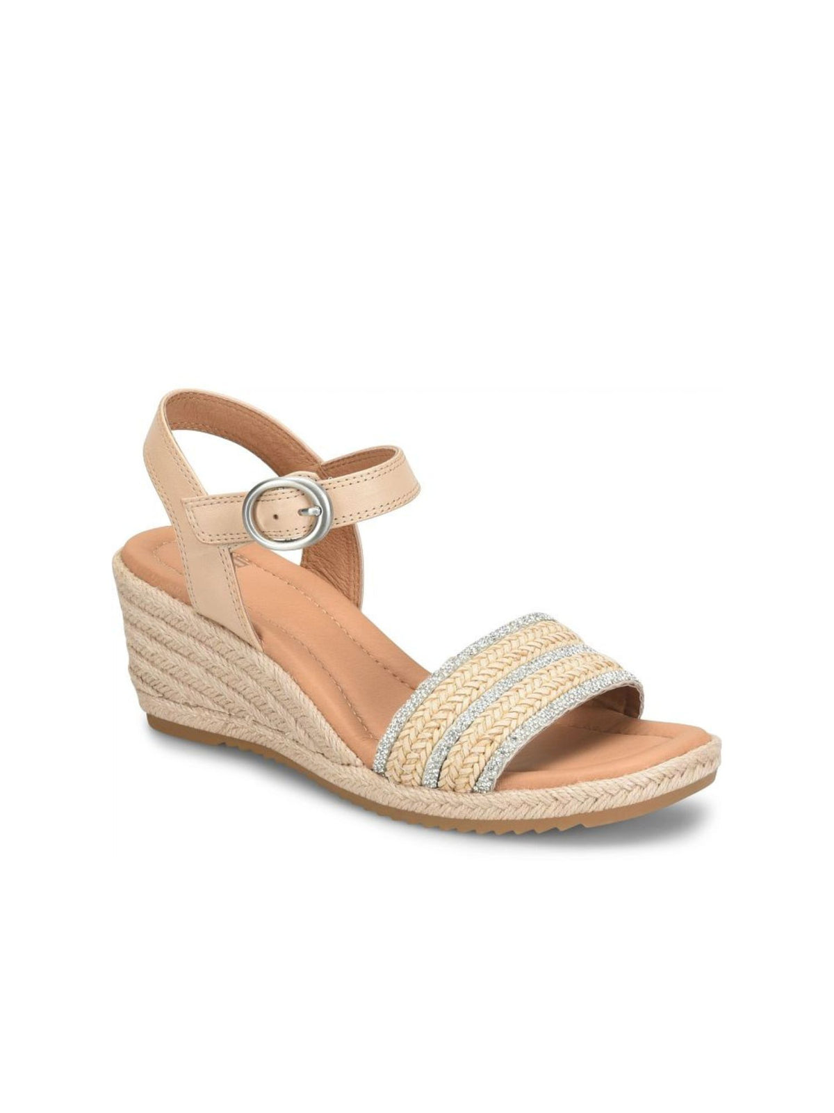 Söfft Inez Jute Wedge Sandal beige latte tan 