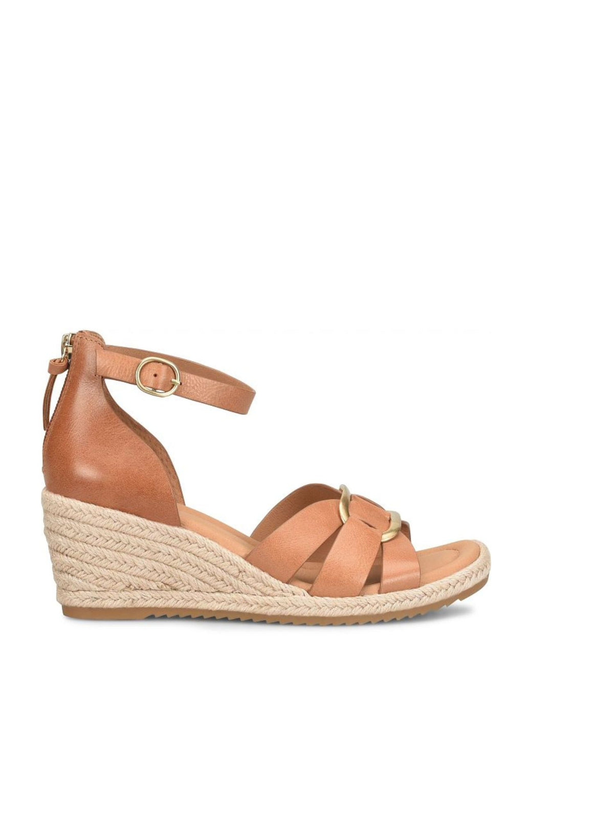 Söfft Ivy Open Toe Wedge Sandal luggage tan 
