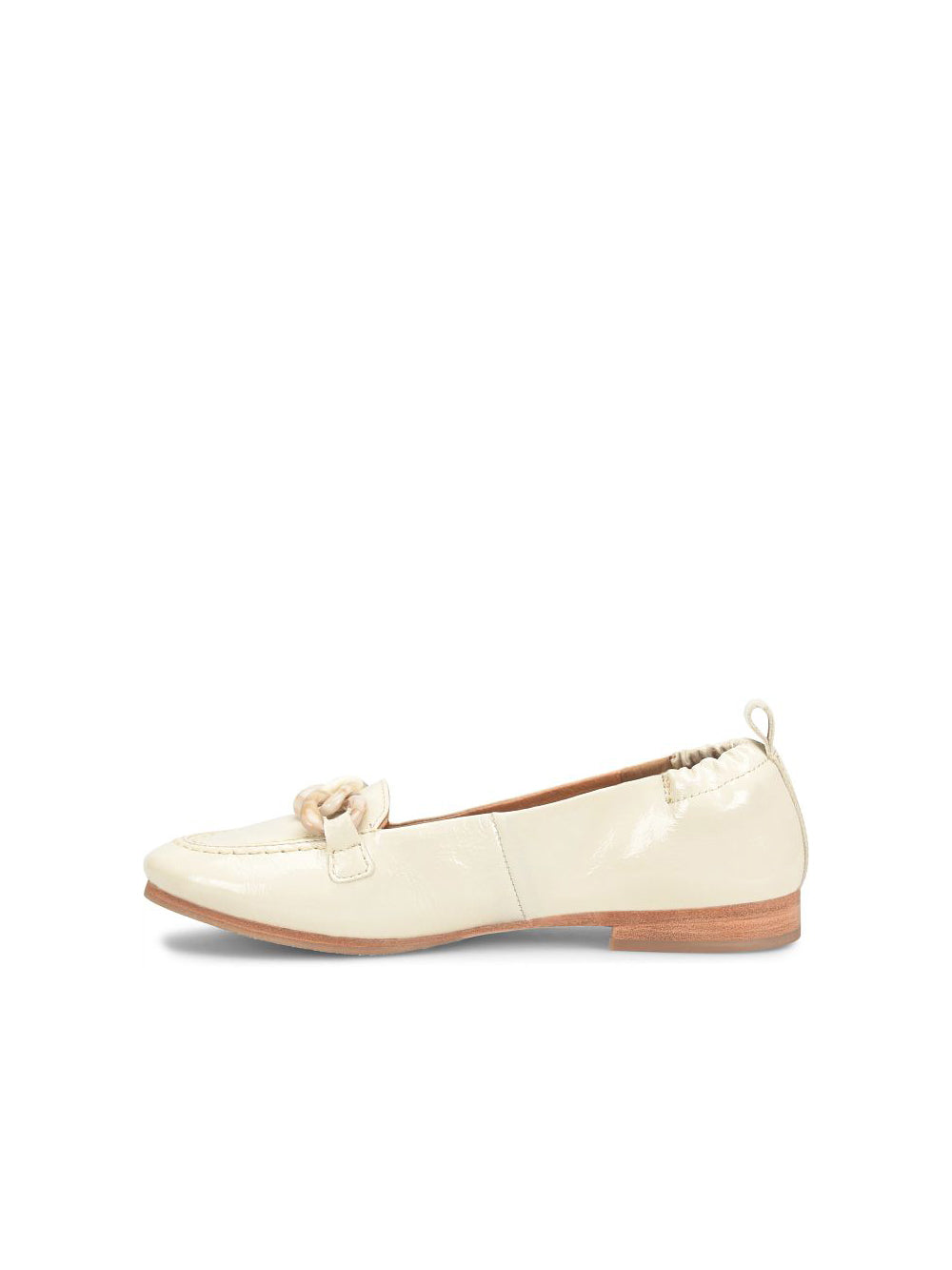sofft shoes kadyn chain link ballet flat in tapioca white