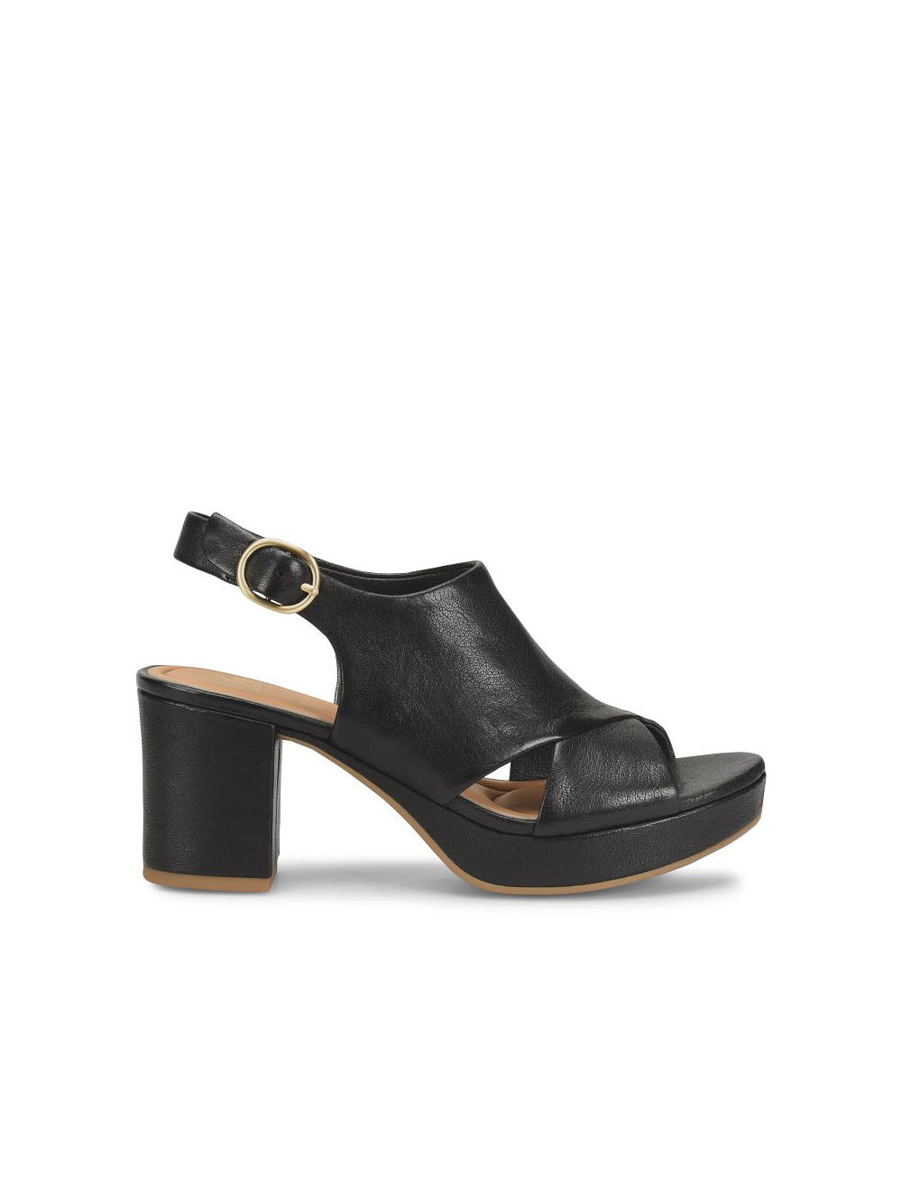 sofft shoes liv platform slingback sandal in black