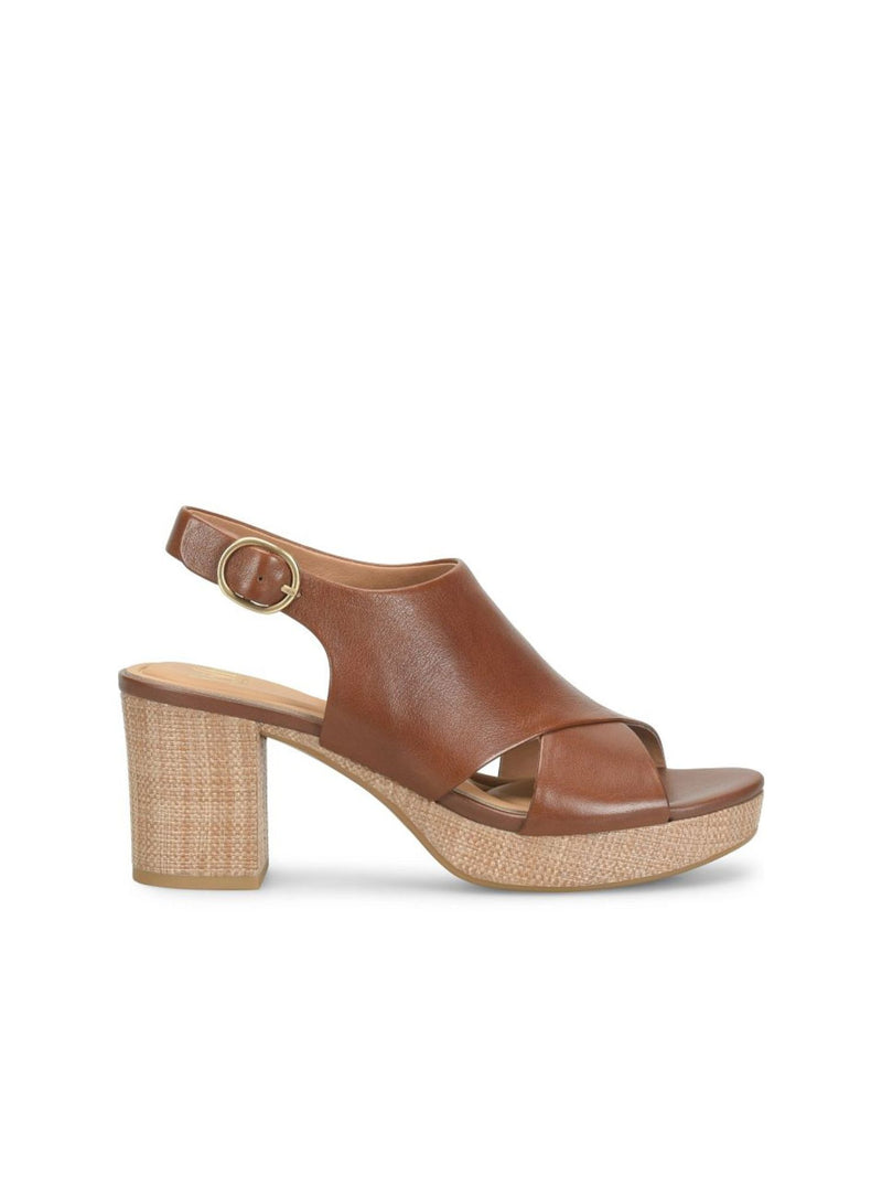 Söfft Liv Platform Slingback Sandal golden brown 
