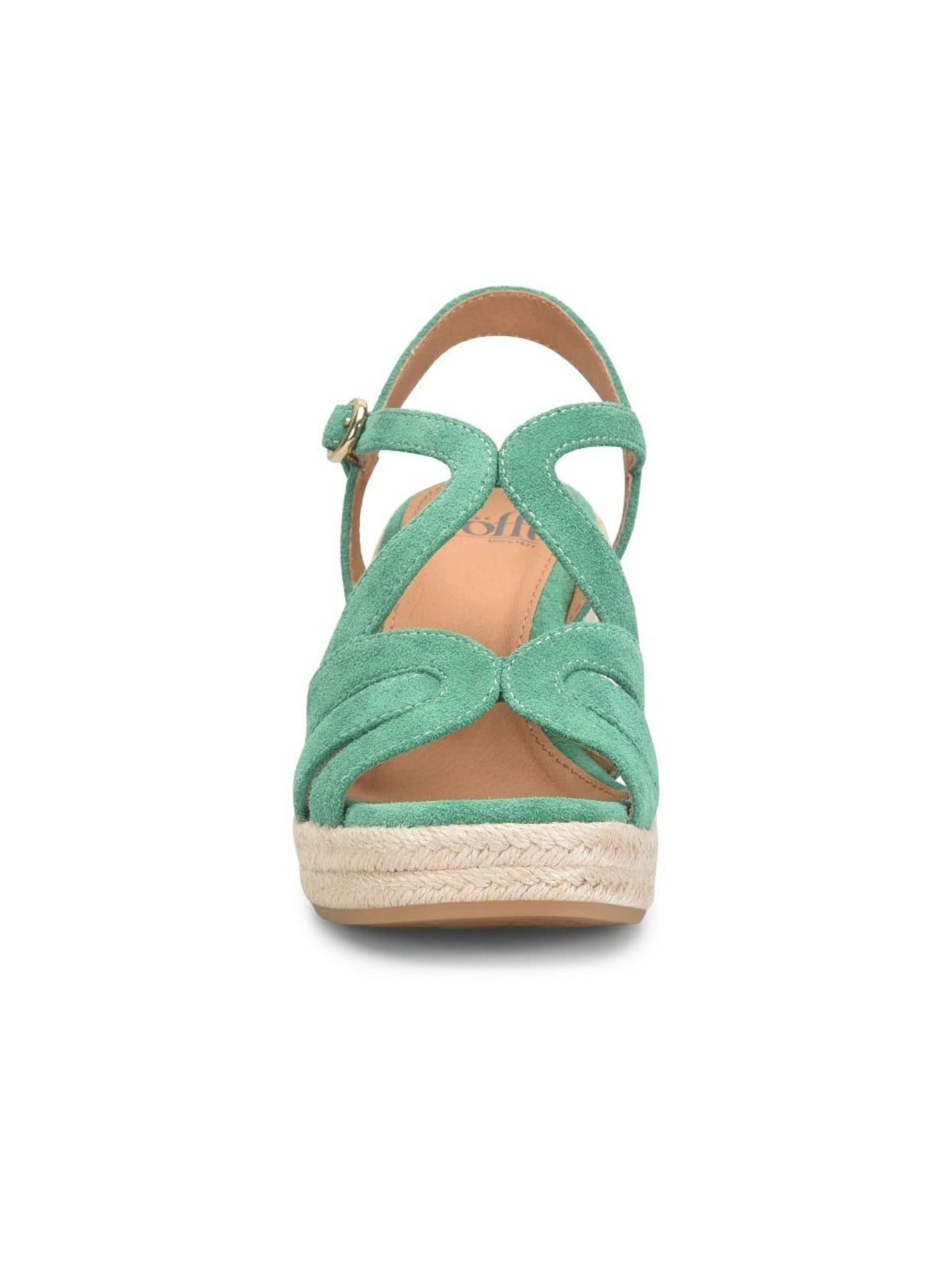 Söfft Norma Rope Wedge Sandal emerald green 