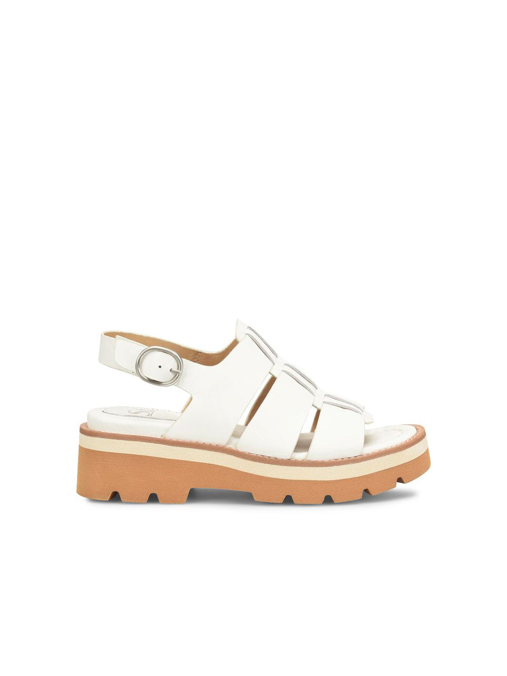sofft shoes patrina lugg platform wedge sandal in white