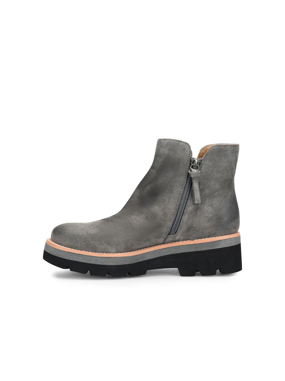 sofft pecula slouch lugg bootie in smoke