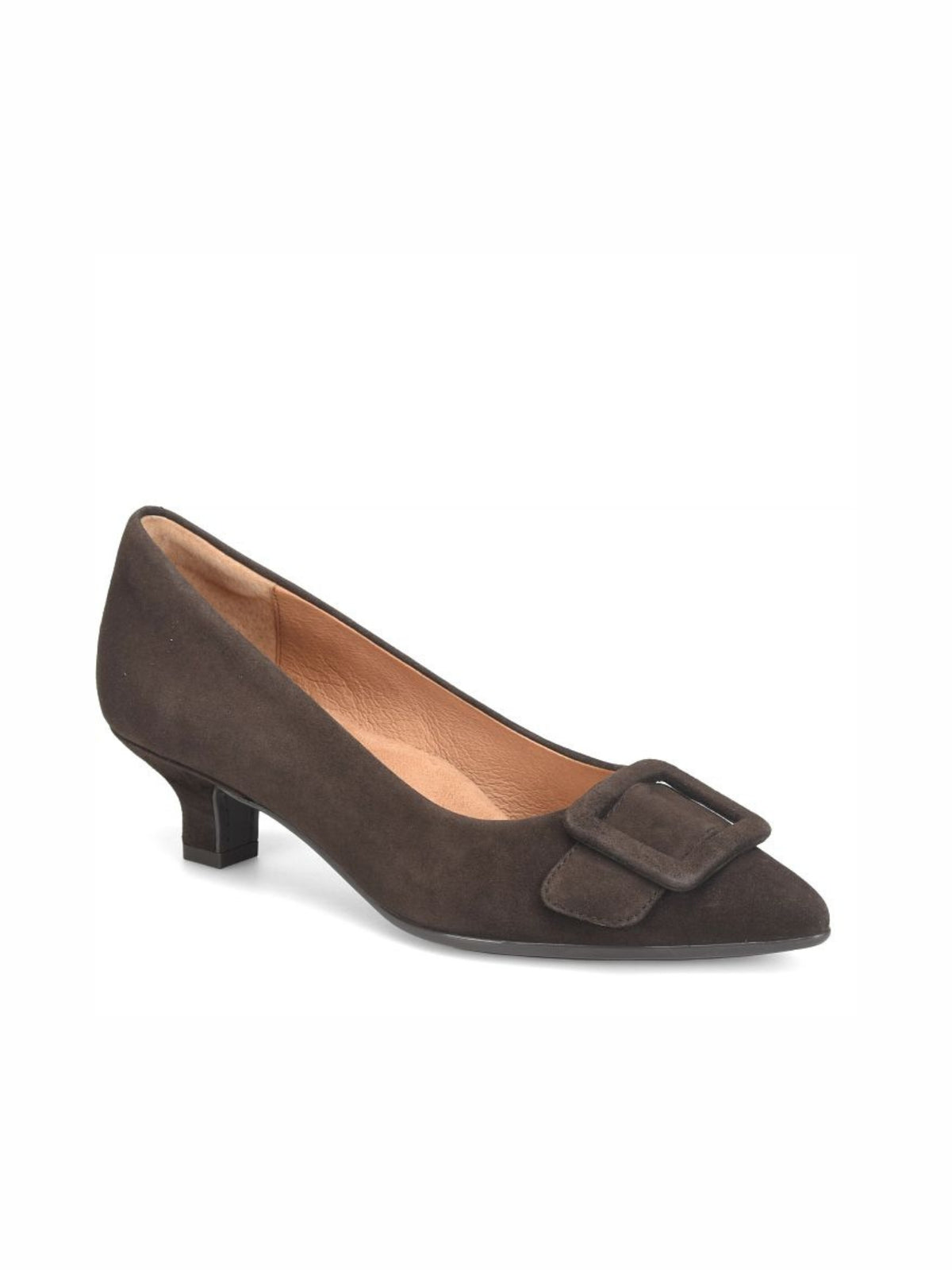 Söfft Sadie Buckle Kitten Heel chocolate brown 