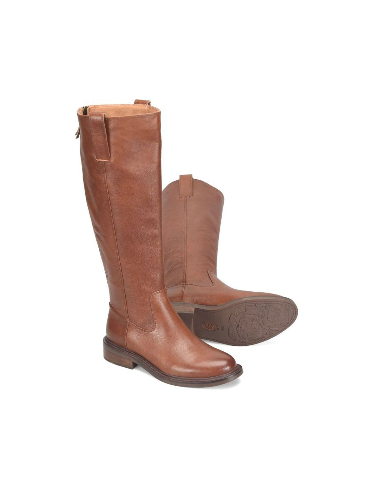 Söfft Samantha III Tall Leather Boots golden brown 