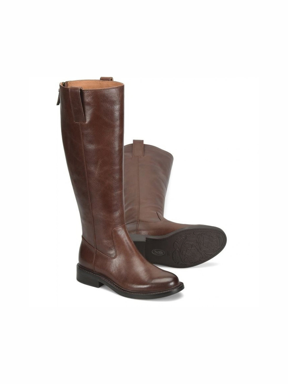 Söfft Samantha III Tall Leather Boots cocoa brown 